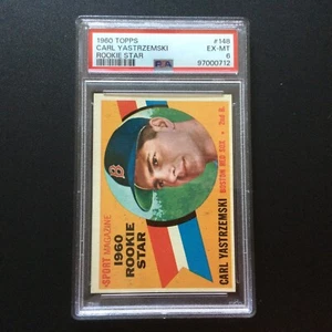 1960 Topps Carl Yastrzemski Rookie RC PSA 6 EX-MT #148 - Bild 1 von 2