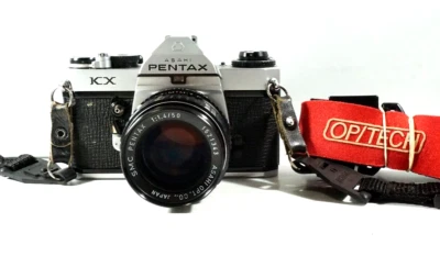 Cámara fotográfica Pentax KX plateada, con lente SMC Pentax 50 mm F/1,4, ¡envío rápido de 2-4 días!! Foto 1 de 4