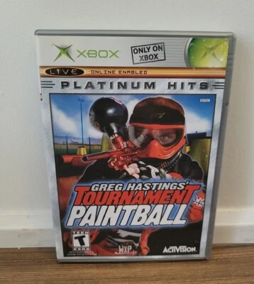 Greg Hastings' Tournament Paintball (Microsoft Xbox, 2004) Platinum Hits CIB - Image 1 of 4