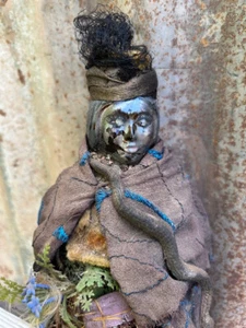 Authentische Hexe geschaffen Schlange Puppe 10 Zoll - Bild 1 von 3