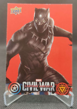 2016 UD Marvel Captain America Civil War Black Panther Retail Red #CW5 card