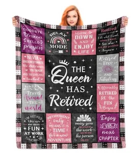 Retirement Gifts for Women 2025 Retirement Gift for Woman Blanket 50x60 Inche... - Picture 1 of 7