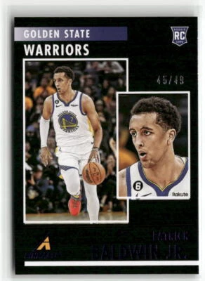 2022-23 Panini Chronicles #91 Patrick Baldwin Jr. Purple #/49 ☘️82 - Image 1 of 2