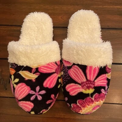 Zapatillas Vera Bradley para mujer medianas florales forradas de sherpa Foto 1 de 4