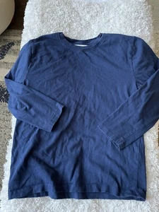 Zara Boys Sz. 10 Classic Navy Blue Long Sleeved Tee. Cute - Picture 1 of 7