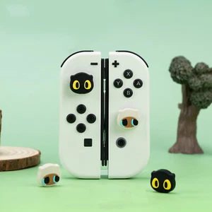 Tapas de agarre para pulgar GeekShare para Nintendo Switch/Lite/OLED 4 piezas gatos ojos grandes - Imagen 1 de 9