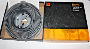 Kodak Carousel Transvue 80 Slide Tray Cargeur Labels, Locking Vintage with box - Picture 1 of 5