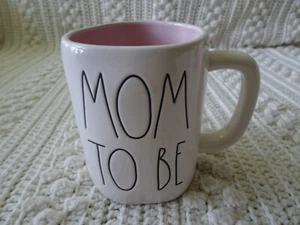 Rae Dunn MOM TO BE Coffee Tea Mug pink inside NEW - Picture 1 of 2