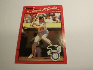 Tarjeta de béisbol Donruss Mark McGwire 1990 #697 error (sin puntos después de Inc) casi nueva - Imagen 1 de 4