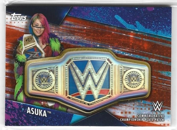 Asuka 2020 Topps WWE Women's Division Championship Plate Patch CPP-A #d 14/50 - Image 1 of 2