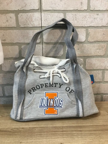 ILLINOIS FIGHTING ILLINI Hoodie Purse Design MLB Bag Shell Fleece Sweatshirt Cover