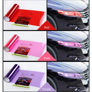 sale Self Adhesive Car Light StickerSmoke FogLight Taillight Headlight Tint Film - Bild 1 von 12