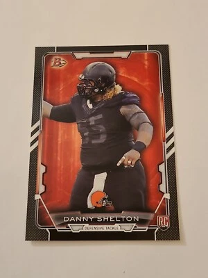 2015 Danny Shelton #12 SP Black Parallel Rookie Rc Bowman Football - Image 1 of 2
