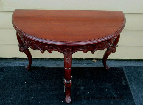 54384  Solid Mahogany Console Table Stand Sideboard Server Cover