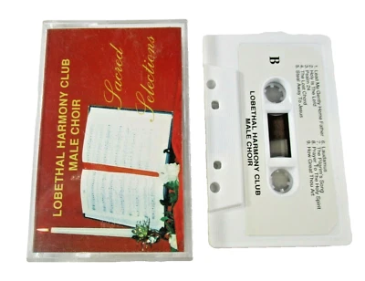 Lobethal Harmony Club Male Choir Sacred Selections 18 Selections Cassette Tape  - Image 1 of 4