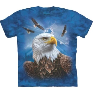 Guardian Eagle Bird The Mountain Clouds Flying Blue Nature T-Shirt Adult S-3X - Picture 1 of 4