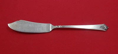 Castle Rose by Royal Crest Sterling Silver Master Butter Flat Handle 6 7/8" - Image 1 of 2