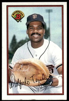 1989 Bowman Baseball Card Wil Tejada San Francisco Giants #468 - Image 1 of 2