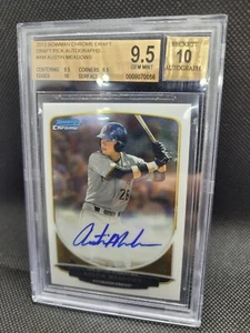 2013 Bowman Chrome Draft AUTO Austin Meadows RC BGS 9.5/10 TRUE Gem Mint 🔥⏰️🔥 - Picture 1 of 2