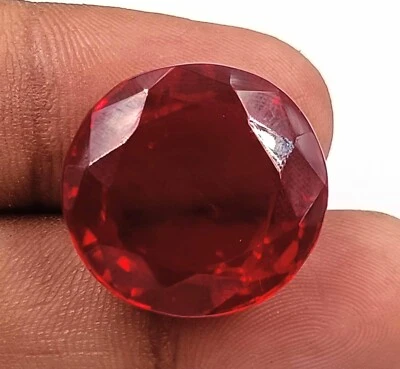 Exclusive 41 Ct Round Cut 100% Natural Red Ruby IGL Certified Loose Gemstone AKR - Image 1 of 4