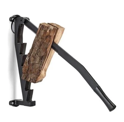 Wall Mount Steel Firewood Splitter Kindling Wood Cracker Cutting Tool Cutter - Image 1 of 4