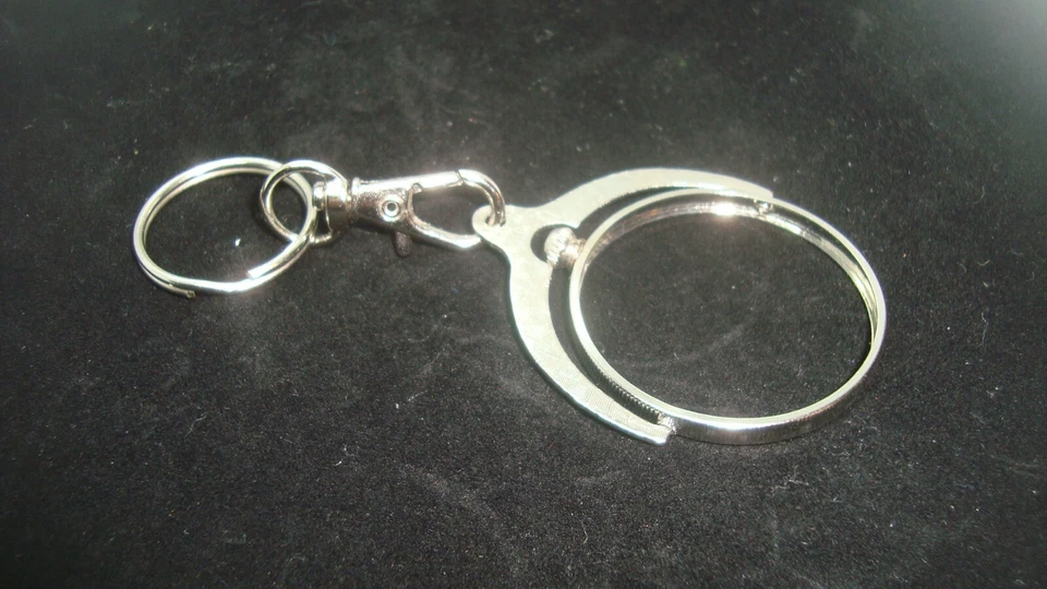 Morgan Peace SILVER DOLLAR Coin Bezel Spinner Holder Silver Plated + Key Chain