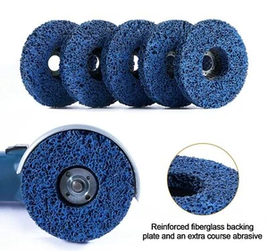 5" x7/8" Blue Strip Clean Disc Paint Stripping Rust Remover Sanding Wheels 5PACK - Picture 1 of 9