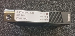 LENOVO THINKCENTRE M93P SMALLPC INTEL CORE I3 8GB 500GB WINDOWS 11 PRO - Picture 1 of 10