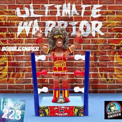 ULTIMATE WARRIOR WrestleMania "Ultimate Maniacs" WWF WWE Wrestling Bobblehead - Image 1 of 4