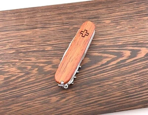Scales Cover Handles Grips For Victorinox Scales Plus 91mm Natural Rosewood - Picture 1 of 19