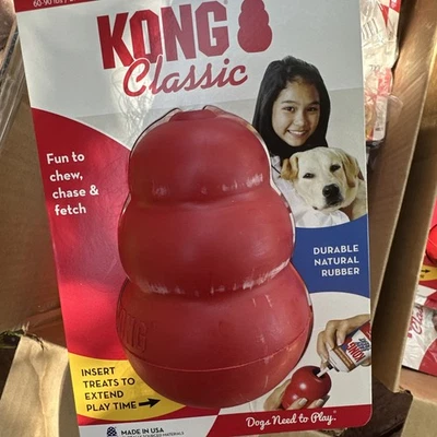 KONG Classic Dog Rubber Chew Toy - Extra Large, Red - Image 1 of 4