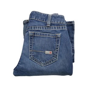 Ariat Work FR Jeans Womens 28L Blue Mid Rise Bootcut Flame Resistant 2112 HRC2 - Picture 1 of 16