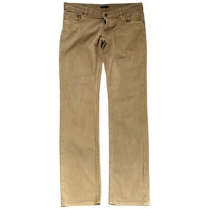 Prada Men's Plaque Logo Jeans Beige Waist 36" - Picture 1 of 17