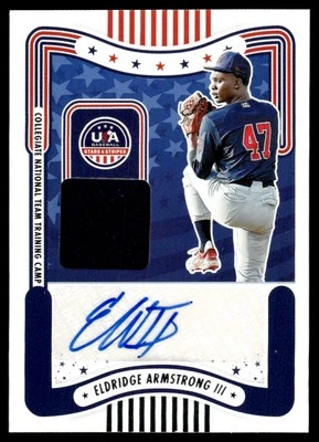 2024 Stars & Stripes 1Clr Relic Elridge Armstrong III Auto #SM-EA - Image 1 of 2