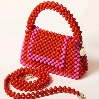 NWT Kate Spade X Target Beaded Crossbody With Red and Pink Colorblocking - Image 1 of 4