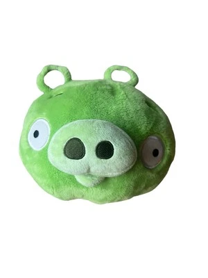 Angry Birds Plush Green Pig 8"2010 Commonwealth MediumSize Piggie No Sound - Image 1 of 4