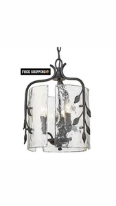 Golden Lighting 3160-3P HWG Calla 3 Light 13"W Pendant - Black NEW - Picture 1 of 5