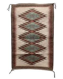 Evelyn Yazzie, Rug, New Lands Raised Outline, Navajo, 22.5" x 35" - Picture 1 of 3