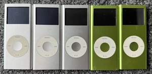 Lote de 5 Apple iPod Nano 2da Generación Modelo A1199 4GB - Prueba / Baterías Malas - Imagen 1 de 2