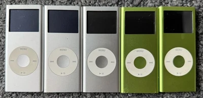 Lot of 5 Apple iPod Nano 2nd Generation Model A1199 4GB - Test / Bad Batteries - Image 1 of 2