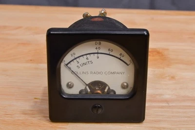 RECEPTOR DE RÁDIO AMADOR COLLINS RADIO COMPANY S-METER para 75A-4 S-LINE 75S-1 75S-3 - Imagem 1 de 3