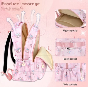 Melody Polyester Durable Laptop Backpack for School and Travel, Pink - Picture 1 of 15