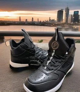 PASTRY ULTIMATE HIP HOP BLACK WHITE HIGH TOP DANCE SNEAKERS US Sz 6 ZUMBA SPIN - Picture 1 of 11