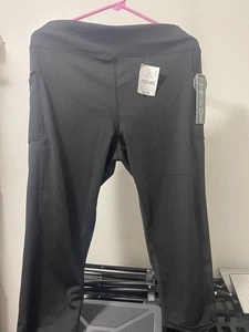 Pantalones capri deportivos negros RAG Plus para mujer talla 3X nuevos con etiquetas - Imagen 1 de 5