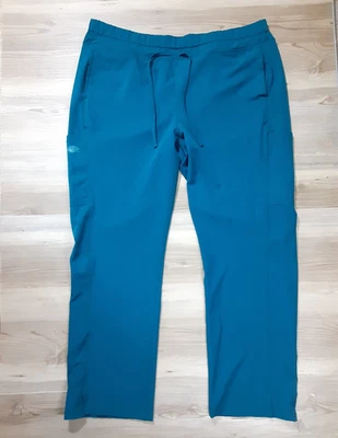 Dickies 女式磨砂 XL 码 Dynamix 中腰抽绳青蓝色裤子 DK130 — 第 1/4 张图片