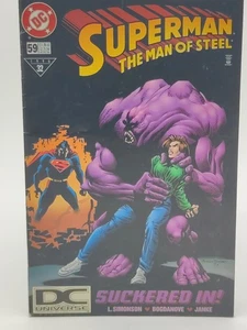 Superman The Man Of Steel #59 DC Universe Logo Variant 1996 - Picture 1 of 14