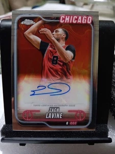 2024-25 Topps Chrome Zach Lavine Autograph Basketball #TCA-ZL - Picture 1 of 2