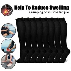 3 pares de calcetines de compresión de cobre para hombres y mujeres 30-40 mmHg calcetines de soporte graduado S-XXL - Imagen 1 de 16