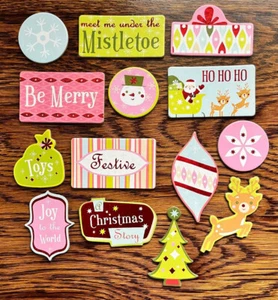Scrapbooking vari Natale 14 articoli - NUOVO senza confezione - Foto 1 di 1