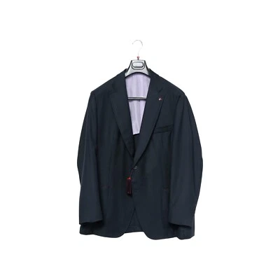 $5200 ISAIA NAPOLI Blue Navy Jacket Sport Coat Knit Wool 52 US / 62 EU  7R - Image 1 of 4